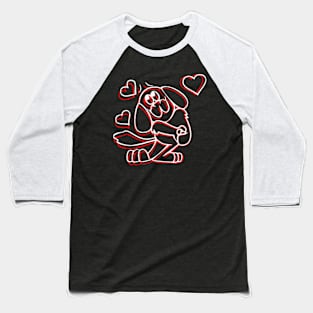 happy dog art Design. Baseball T-Shirt